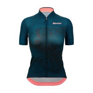 SANTINI Cyklistický dres s krátkým rukávem - DELTA VORTEX - modrá 2XS