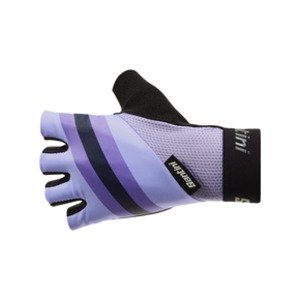 SANTINI Cyklistické rukavice krátkoprsté - BENGAL - fialová 2XL