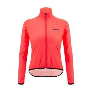 SANTINI Cyklistická větruodolná bunda - NEBULA - růžová 2XL