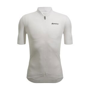SANTINI Cyklistický dres s krátkým rukávem - COLORE PURO - bílá 2XL
