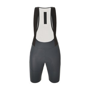 SANTINI Cyklistické kalhoty krátké s laclem - PLUSH - šedá XL