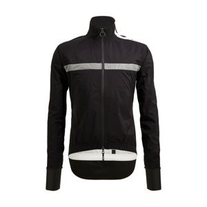 SANTINI Cyklistická voděodolná pláštěnka - GUARD NEO SHELL - černá