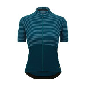 SANTINI Cyklistický dres s krátkým rukávem - COLORE RIGA - modrá 2XS