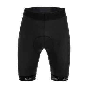 SANTINI Cyklistické kalhoty krátké bez laclu - CUBO - černá 2XL