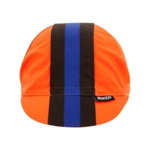 SANTINI Cyklistická čepice - BENGAL  - oranžová/modrá/černá UNI