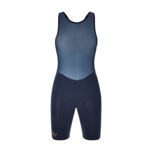 SANTINI Cyklistické kalhoty krátké s laclem - UNICO - modrá 2XS