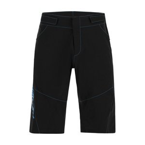 SANTINI Cyklistické kalhoty krátké bez laclu - SELVA - černá/modrá