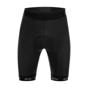 SANTINI Cyklistické kalhoty krátké bez laclu - CUBO - černá XL