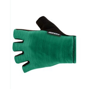 SANTINI Cyklistické rukavice krátkoprsté - CUBO - zelená M