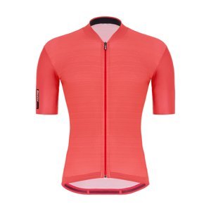 SANTINI Cyklistický dres s krátkým rukávem - COLOR GN - oranžová S