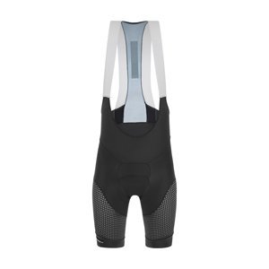 SANTINI Cyklistické kalhoty krátké s laclem - FRECCIA - šedá 2XL