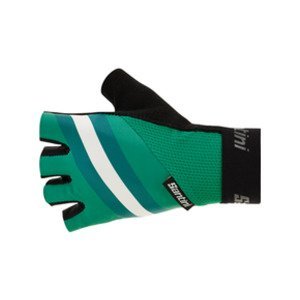 SANTINI Cyklistické rukavice krátkoprsté - BENGAL - zelená L