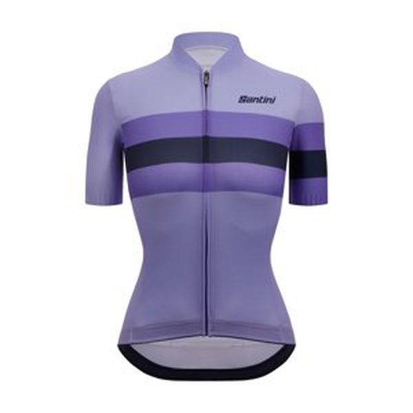 SANTINI Cyklistický dres s krátkým rukávem - ECO SLEEK BENGAL - fialová S