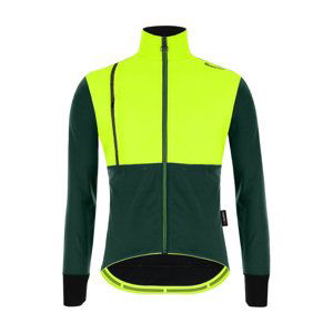 SANTINI Cyklistická voděodolná pláštěnka - VEGA ABSOLUTE - žlutá/zelená 4XL