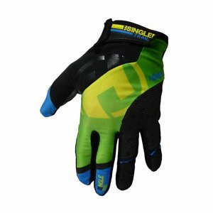HAVEN Cyklistické rukavice dlouhoprsté - SINGLETRAIL LONG - zelená/černá L