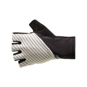 SANTINI Cyklistické rukavice krátkoprsté - RIGA - bílá/černá 2XL