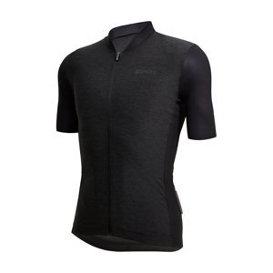 SANTINI Cyklistický dres s krátkým rukávem - COLORE PURO - černá XS