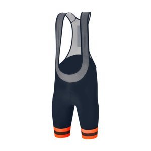 SANTINI Cyklistické kalhoty krátké s laclem - KARMA BENGAL  - modrá XL
