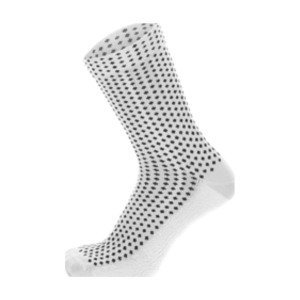 SANTINI Cyklistické ponožky klasické - SFERA - bílá/černá XL
