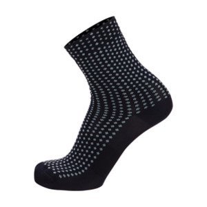 SANTINI Cyklistické ponožky klasické - SFERA - modrá/černá XS