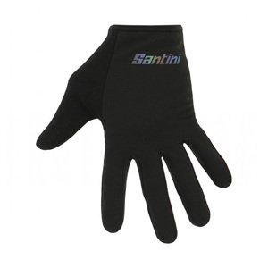 SANTINI Cyklistické rukavice dlouhoprsté - MTB - černá S