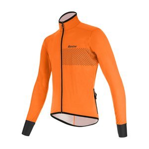 SANTINI Cyklistická voděodolná pláštěnka - GUARD NIMBUS - oranžová 2XL