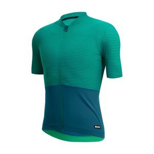 SANTINI Cyklistický dres s krátkým rukávem - COLORE RIGA - zelená XS
