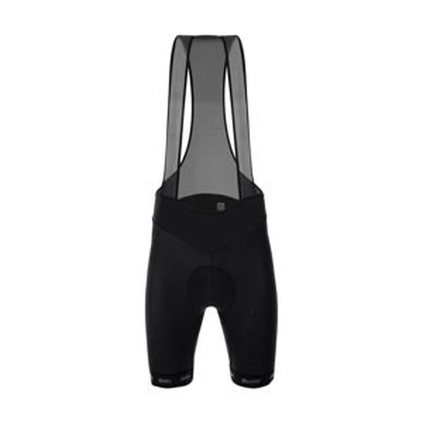 SANTINI Cyklistické kalhoty krátké s laclem - MAX CUBO - černá S