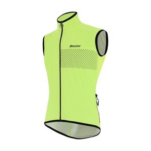 SANTINI Cyklistická vesta - GUARD NIMBUS - světle zelená XL