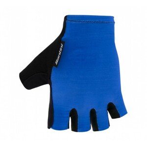 SANTINI Cyklistické rukavice krátkoprsté - CUBO - modrá 2XL