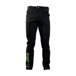 HAVEN Cyklistické kalhoty dlouhé bez laclu - FUTURA - černá/zelená XL