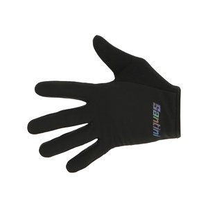 SANTINI Cyklistické rukavice dlouhoprsté - MTB - černá S