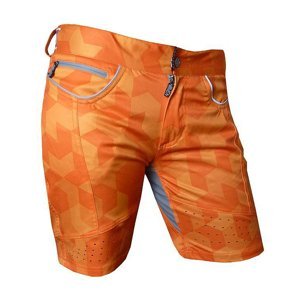 HAVEN Cyklistické kalhoty krátké bez laclu - PEARL NEO LADY - oranžová XS