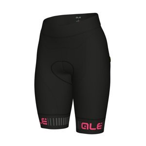 ALÉ Cyklistické kalhoty krátké bez laclu - TRAGUARDO LADY  - černá/růžová M