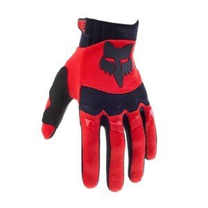 FOX Cyklistické rukavice dlouhoprsté - DIRTPAW - černá/červená L