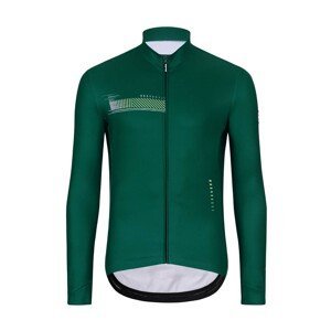 HOLOKOLO Cyklistický dres s dlouhým rukávem zimní - VIBES WINTER - zelená M