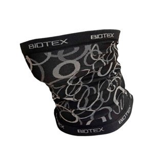 BIOTEX Cyklistický nákrčník - MULTIFUNCTIONAL - šedá/černá UNI
