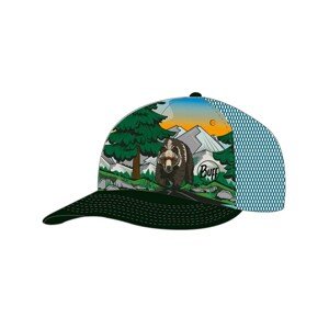 BUFF Cyklistická čepice - TRUCKER BEAR - oranžová/černá/zelená