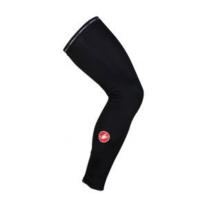 CASTELLI Cyklistické návleky na nohy - UPF 50+ LIGHT - černá L