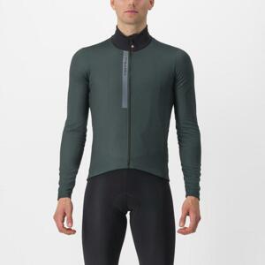 CASTELLI Cyklistický dres s dlouhým rukávem zimní - ENTRATA THERMAL - zelená