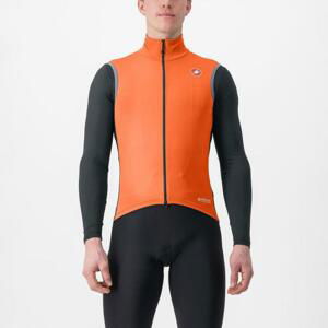 CASTELLI Cyklistická vesta - PERFETTO RoS 2 - oranžová 2XL