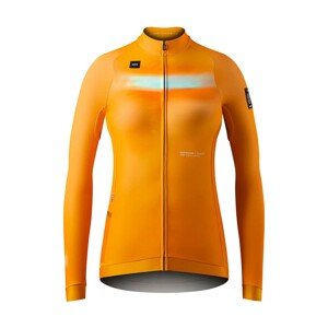 GOBIK Cyklistický dres s dlouhým rukávem zimní - HYDER LADY - oranžová L