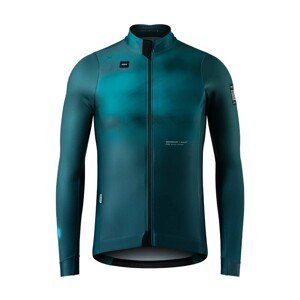 GOBIK Cyklistická zateplená bunda - SKIMO PRO THERMAL - modrá L