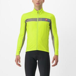 CASTELLI Cyklistická zateplená bunda - MORTIROLO 6S - žlutá M