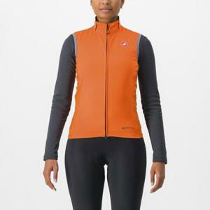 CASTELLI Cyklistická vesta - PERFETTO RoS 2 W - oranžová XS