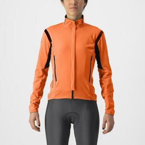 CASTELLI Cyklistická zateplená bunda - PERFETTO RoS 2 W - oranžová