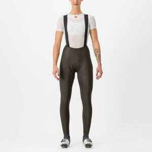 CASTELLI Cyklistické kalhoty dlouhé s laclem - FREE AERO RC W DT - hnědá L