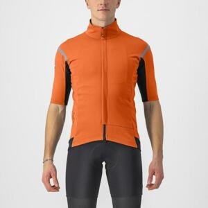 CASTELLI Cyklistický dres s krátkým rukávem - GABBA RoS 2 - oranžová 3XL