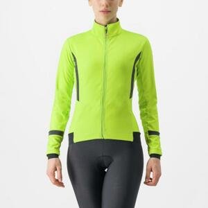 CASTELLI Cyklistická zateplená bunda - DINAMICA 2 - světle zelená XL