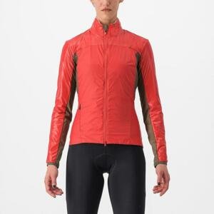 CASTELLI Cyklistická zateplená bunda - UNLIMITED W PUFFY 2 - červená XL